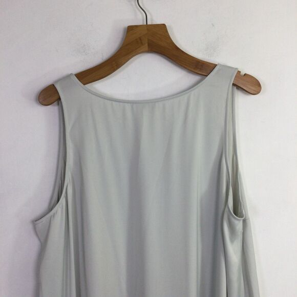 Universal Standard Womens Ruffle Slip Dress Sleeveless Gray Size L/3X - Picture 10 of 16